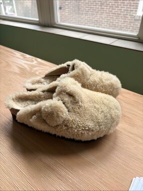 Birkenstock Boston Big Buckle Platform Teddy Style